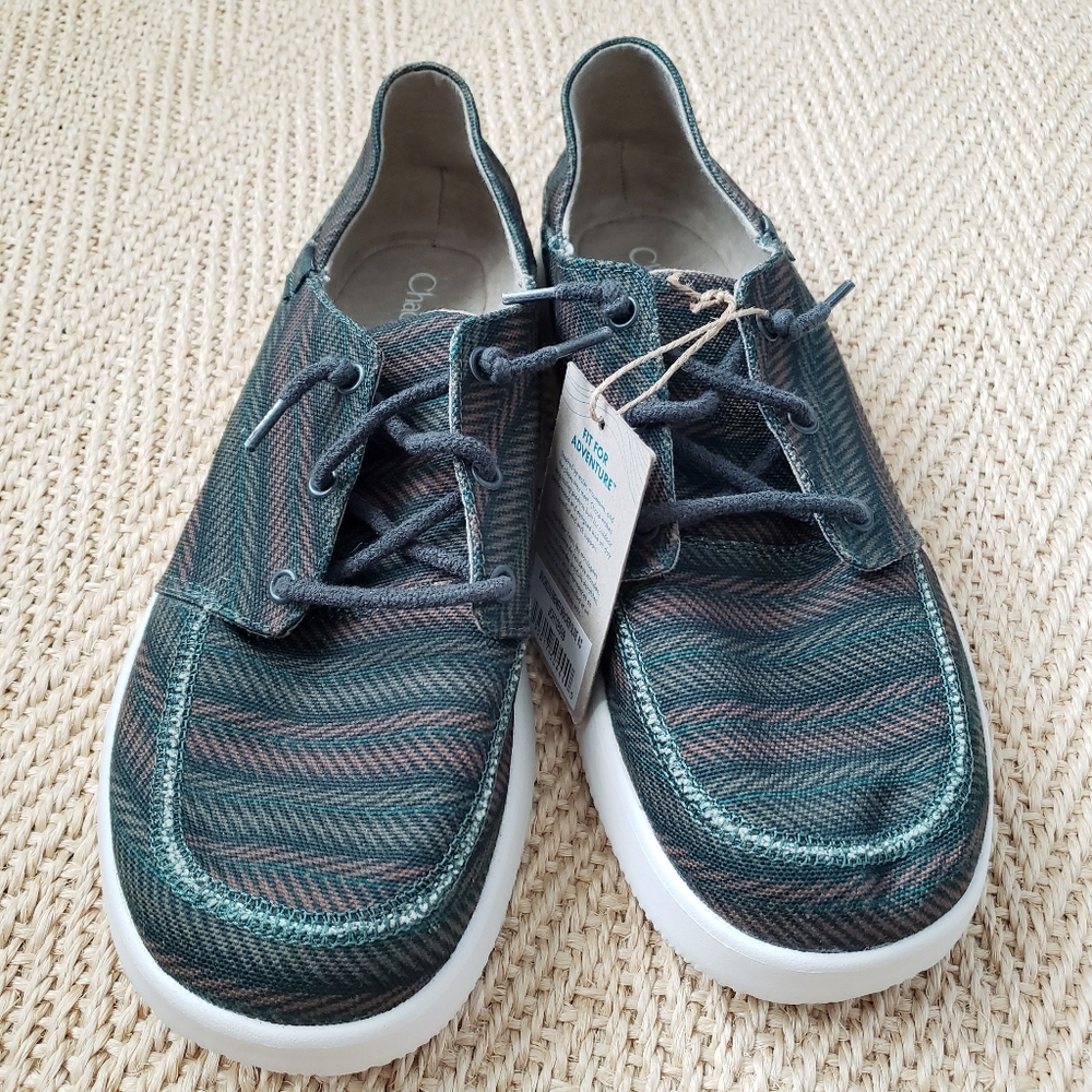 Chaco Men's Green and Brown Patterned Casual Sneakers - Picture 2 of 6